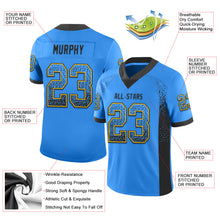 Charger l'image dans la galerie, Custom Powder Blue Black-Gold Drift Fashion Football Jersey