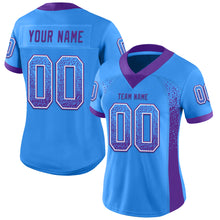 Загрузить изображение в средство просмотра галереи, Custom Powder Blue Purple-White Drift Fashion Football Jersey