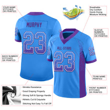 Загрузить изображение в средство просмотра галереи, Custom Powder Blue Purple-White Drift Fashion Football Jersey