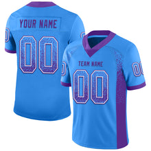 Загрузить изображение в средство просмотра галереи, Custom Powder Blue Purple-White Drift Fashion Football Jersey