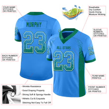 Загрузить изображение в средство просмотра галереи, Custom Powder Blue Kelly Green-White Drift Fashion Football Jersey