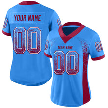 Загрузить изображение в средство просмотра галереи, Custom Powder Blue Maroon-White Drift Fashion Football Jersey