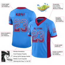 Загрузить изображение в средство просмотра галереи, Custom Powder Blue Maroon-White Drift Fashion Football Jersey