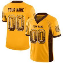 Load image into Gallery viewer, Custom Gold Brown-White Drift Fashion Football Jersey