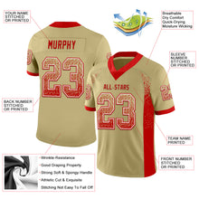 Laden Sie das Bild in den Galerie-Viewer, Custom Vegas Gold Red-White Drift Fashion Football Jersey