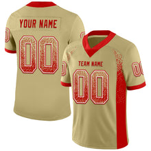 Laden Sie das Bild in den Galerie-Viewer, Custom Vegas Gold Red-White Drift Fashion Football Jersey