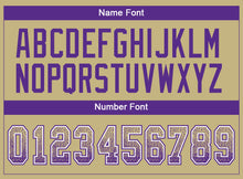 Загрузить изображение в средство просмотра галереи, Custom Vegas Gold Purple-White Drift Fashion Football Jersey