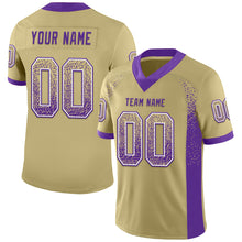 Загрузить изображение в средство просмотра галереи, Custom Vegas Gold Purple-White Drift Fashion Football Jersey