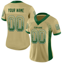 Загрузить изображение в средство просмотра галереи, Custom Vegas Gold Green-White Drift Fashion Football Jersey