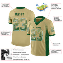 Загрузить изображение в средство просмотра галереи, Custom Vegas Gold Green-White Drift Fashion Football Jersey