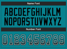 Charger l'image dans la galerie, Custom Teal Black-White Drift Fashion Football Jersey