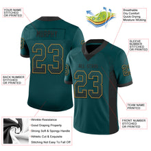 Charger l'image dans la galerie, Custom Midnight Green Black-Old Gold Drift Fashion Football Jersey