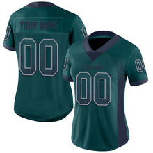 Load image into Gallery viewer, Custom Midnight Green Navy-Gray Drift Fashion Football Jersey