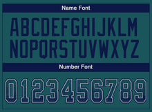 Load image into Gallery viewer, Custom Midnight Green Navy-Gray Drift Fashion Football Jersey