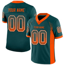 Load image into Gallery viewer, Custom Midnight Green Orange-White Drift Fashion Football Jersey