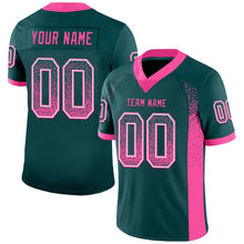Load image into Gallery viewer, Custom Midnight Green Pink-White Drift Fashion Football Jersey