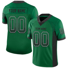 Charger l'image dans la galerie, Custom Kelly Green Black-Gray Drift Fashion Football Jersey