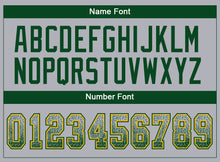 Load image into Gallery viewer, Custom Gray Green-Gold Drift Fashion Football Jersey