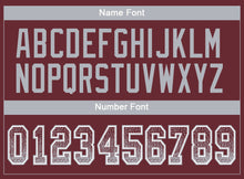 Charger l'image dans la galerie, Custom Burgundy Gray-White Drift Fashion Football Jersey