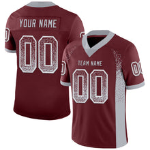 Charger l'image dans la galerie, Custom Burgundy Gray-White Drift Fashion Football Jersey