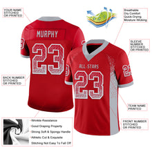 Загрузить изображение в средство просмотра галереи, Custom Red Gray-White Drift Fashion Football Jersey