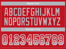 Загрузить изображение в средство просмотра галереи, Custom Red Gray-White Drift Fashion Football Jersey