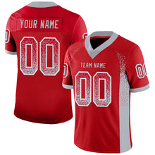 Загрузить изображение в средство просмотра галереи, Custom Red Gray-White Drift Fashion Football Jersey