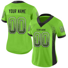 Charger l'image dans la galerie, Custom Neon Green Black-White Drift Fashion Football Jersey