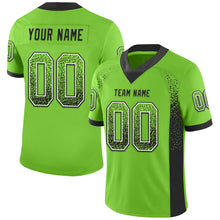 Charger l'image dans la galerie, Custom Neon Green Black-White Drift Fashion Football Jersey