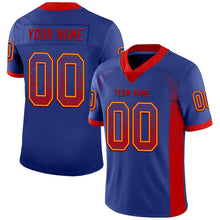 Load image into Gallery viewer, Custom Royal Red-Gold Drift Fashion Football Jersey