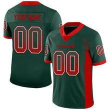 Load image into Gallery viewer, Custom Green Red-White Drift Fashion Football Jersey