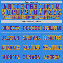 Загрузить изображение в средство просмотра галереи, Custom Powder Blue Purple-Gold Mesh Authentic Throwback Football Jersey