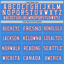 Загрузить изображение в средство просмотра галереи, Custom Powder Blue Maroon-White Mesh Authentic Throwback Football Jersey