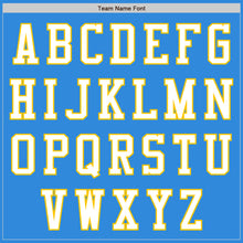 Загрузить изображение в средство просмотра галереи, Custom Electric Blue White-Yellow Authentic Baseball Jersey