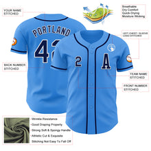 Загрузить изображение в средство просмотра галереи, Custom Electric Blue Navy-White Authentic Baseball Jersey