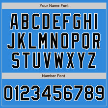 Laden Sie das Bild in den Galerie-Viewer, Custom Electric Blue Black-White Authentic Baseball Jersey