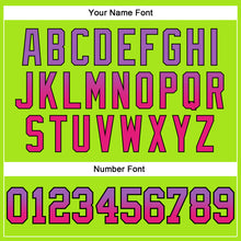 Load image into Gallery viewer, Custom Stitched White Medium Purple Hot Pink Grass Green-Black Fade Fashion Splash Sports Pullover Sweatshirt Hoodie