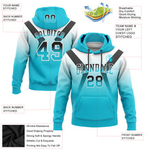 Load image into Gallery viewer, Custom Stitched White Black-Lakes Blue Fade Fashion Arrow Sports Pullover Sweatshirt Hoodie