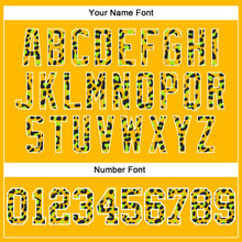 Load image into Gallery viewer, Custom Stitched Black Gold-Neon Green Fade Fashion Leopard Print Sports Pullover Sweatshirt Hoodie