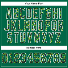 Laden Sie das Bild in den Galerie-Viewer, Custom Stitched Kelly Green Black-White Fade Fashion Leopard Print Sports Pullover Sweatshirt Hoodie