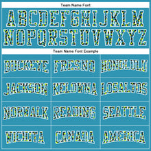 Charger l'image dans la galerie, Custom Stitched Panther Blue Black-White Fade Fashion Leopard Print Sports Pullover Sweatshirt Hoodie