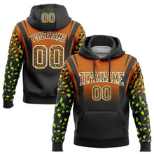 Загрузить изображение в средство просмотра галереи, Custom Stitched Texas Orange Black-White Fade Fashion Leopard Print Sports Pullover Sweatshirt Hoodie