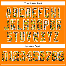 Laden Sie das Bild in den Galerie-Viewer, Custom Stitched Bay Orange Black-White Fade Fashion Leopard Print Sports Pullover Sweatshirt Hoodie