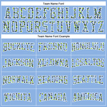 Загрузить изображение в средство просмотра галереи, Custom Stitched Light Blue Navy-White Fade Fashion Leopard Print Sports Pullover Sweatshirt Hoodie