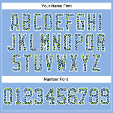 Загрузить изображение в средство просмотра галереи, Custom Stitched Light Blue Navy-White Fade Fashion Leopard Print Sports Pullover Sweatshirt Hoodie