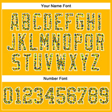 Загрузить изображение в средство просмотра галереи, Custom Stitched Gold Navy-White Fade Fashion Leopard Print Sports Pullover Sweatshirt Hoodie