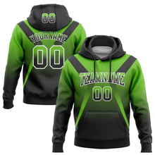 Load image into Gallery viewer, Custom Stitched Aurora Green Black-White Fade Fashion Arrow Sports Pullover Sweatshirt Hoodie