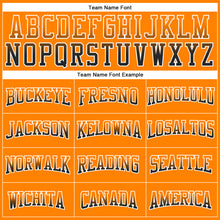 Laden Sie das Bild in den Galerie-Viewer, Custom Stitched Bay Orange Black-White Fade Fashion Arrow Sports Pullover Sweatshirt Hoodie