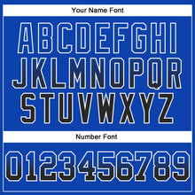 Charger l'image dans la galerie, Custom Stitched Thunder Blue Black-White Fade Fashion Arrow Sports Pullover Sweatshirt Hoodie