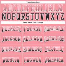 Charger l'image dans la galerie, Custom Stitched Medium Pink Black-White Fade Fashion Arrow Sports Pullover Sweatshirt Hoodie